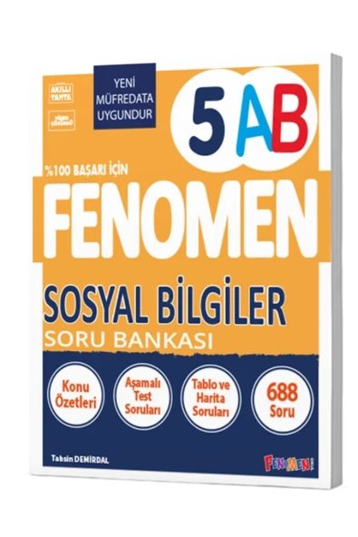 Fenomen Yayıncılık Fenomen 5 Sosyal Bilgiler A-B Soru Bankası Fenomen Yayınları ürün görseli 1
