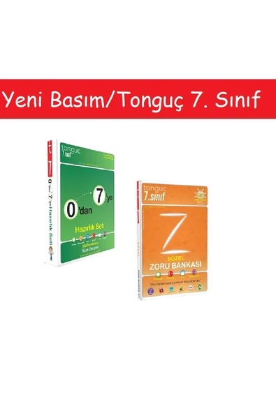 Tonguç Yayınları Tonguç 0'dan 7'ye Konu Anlatımlı Soru Bankası Seti & 7. Sınıf Sözel Zoru Bankası ürün görseli 1
