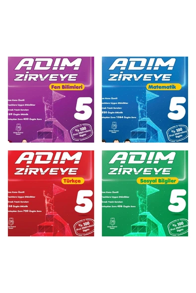 Newton Yayınları 5.SINIF NEWTON YAYINLARI ADIM ADIM  ZİRVEYE FEN,MATEMATİK,TÜRKÇE,SOSYAL