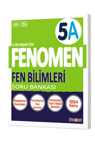 fenomen okul Edu Kırtasiyem Fenomen 5.Sınıf (A )Fen Bilimleri Soru Bankası ürün görseli 1