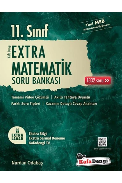 Kafa Dengi Yayınları Yayınları 11. Sınıf Extra Matematik Soru Bankası ürün görseli 1