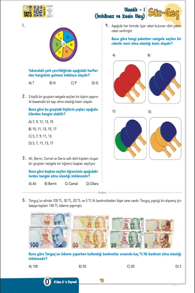 Tonguç Yayınları 0'dan 5'e Sayısal Konu Anlatımlı Soru Bankası Ve Meydan Okuma Defteri HEDİYELİ - Resim 7