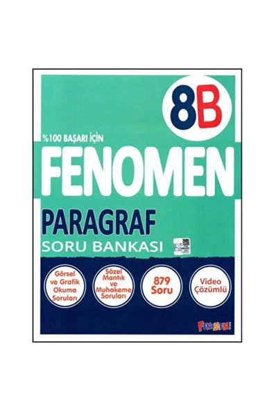 Fenomen Yayıncılık Fenomen Yayınları 8. Sınıf Paragraf Soru Bankası B Serisi ürün görseli 1