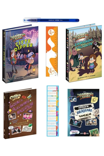 Beta Yayınları Esrarengiz Kasaba Hikaye Seti (Gizemli Maceralar-Tuhaflıklar Günlüğü-Zamanda Yolculuk-Çifte Dipper)