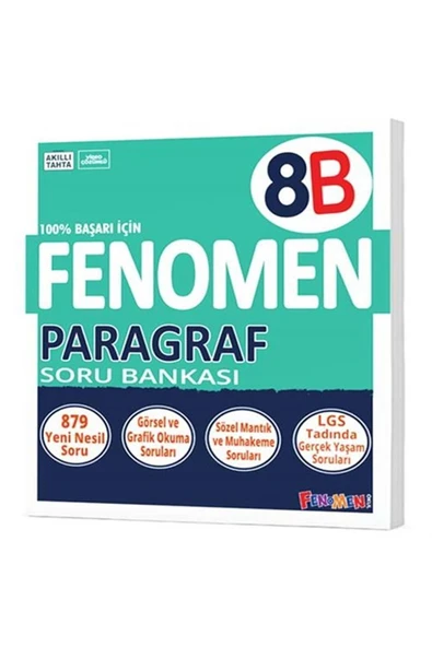 Fenomen Yayıncılık Edu Kırtasiyem Fenomen 8. Sınıf Paragraf (B) Soru Bankası ürün görseli 1