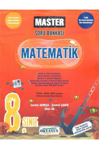 Okyanus Yayınları Okyanus 8. Sınıf Matematik Master Soru Bankası Tyc00309943931 ürün görseli 1