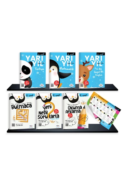 öğretmen evde 3. Sınıf Yarıyıl Tatil Seti (2024-2025)