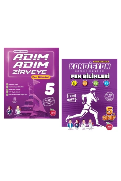 Newton Yayınları NEWTON YAYINLARI 5.SINIF FEN BİLİMLERİ ADIM ADIM ZİRVEYE ETKİNLİKLİ KONU ANLATIMLI SORU BANKASI+KOND ürün görseli 1