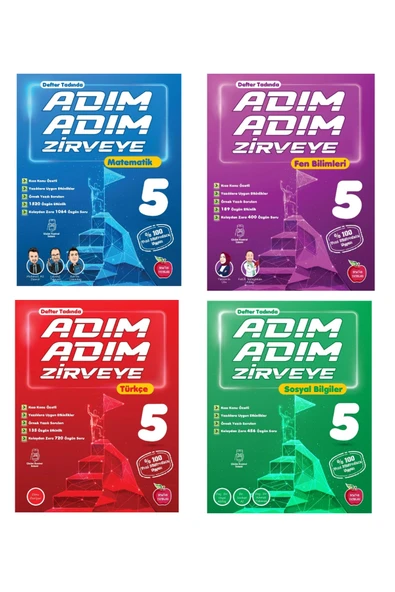 Newton Yayınları 5. Sınıf Adım Adım Zirveye Soru Bankası Seti ürün görseli 1