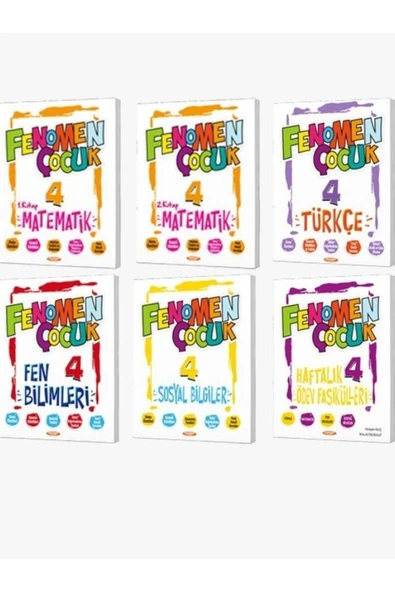 Kurmay FENOMEN ÇOCUK 4.SINIF SET (5 KITAP) + HAFTALIK ÖDEV FASIKÜLLERI  6 KİTAP ürün görseli 1