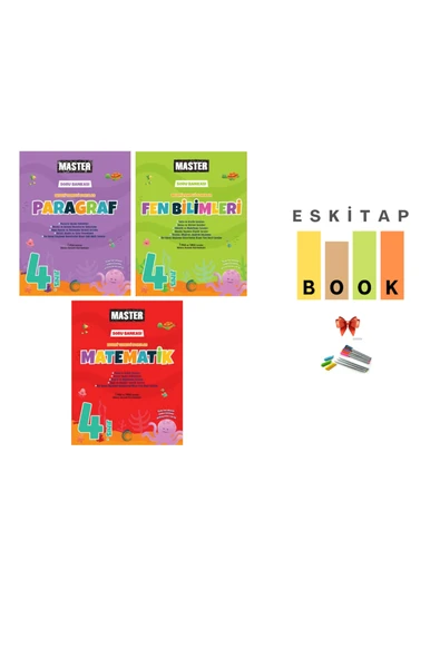 Okyanus Yayınları 4. Sınıf Master FEN BİLİMLERİ + MATEMATİK + PARAGRAF Soru Bankası ürün görseli 1