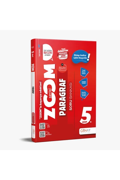 Günay Yayınları 5. Sınıf Zoom Serisi Paragraf Soru Bankası 2025-2026 Yeni Müfredat ürün görseli 1