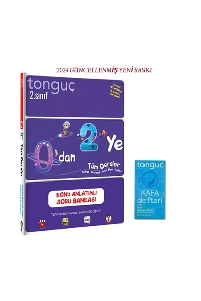 Tonguç Yayınları 2. Sınıf 0'dan 2'ye Konu Anlatımlı Soru Bankası Kafa Defteri