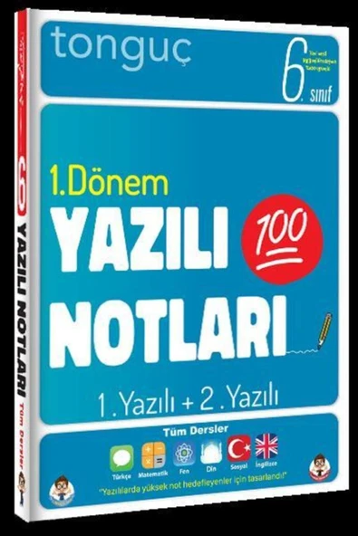 Tonguç Yayınları Tonguç 6. Sınıf Yazılı Notları 1.dönem 1 Ve 2. Yazılı