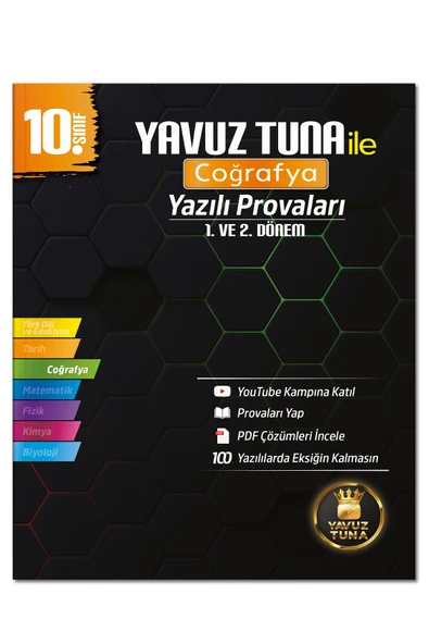 Yavuz Tuna Coğrafya 10. Sınıf Coğrafya Yazılı Provaları ürün görseli 1
