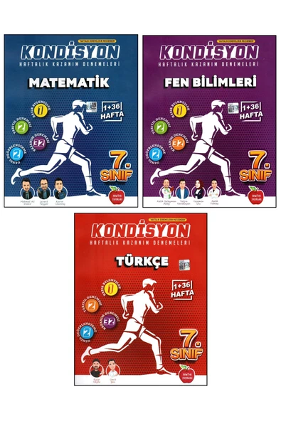 Newton Yayınları Newton 7. Sınıf Matematik + Fen Bilimleri + Türkçe Kondisyon Denemeleri 3 Kitap ürün görseli 1
