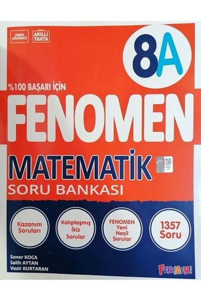Fenomen Yayıncılık Fenomen 8.Sınıf LGS Yeni Baskı Matematik - A Soru Bankası - fnm ürün görseli 1