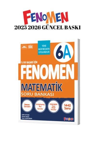 Fenomen Yayıncılık Fenomen Yayınları 6.sınıf matematik A SORU BANKASI 2025 2026 ürün görseli 1