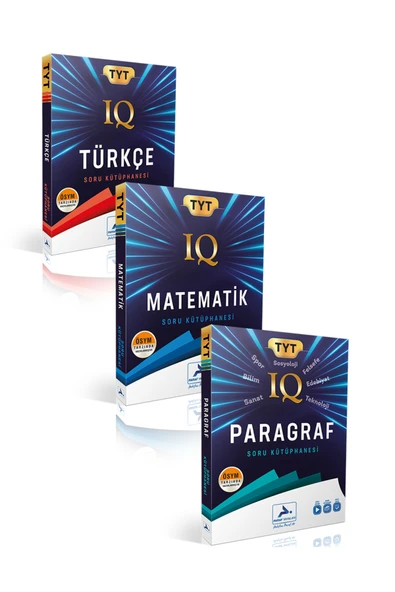 paraf yayınları Paraf Yayınları IQ Tyt Tükçe, Matematik, Paragraf Soru Kütüphanesi (3 Kitap) ürün görseli 1