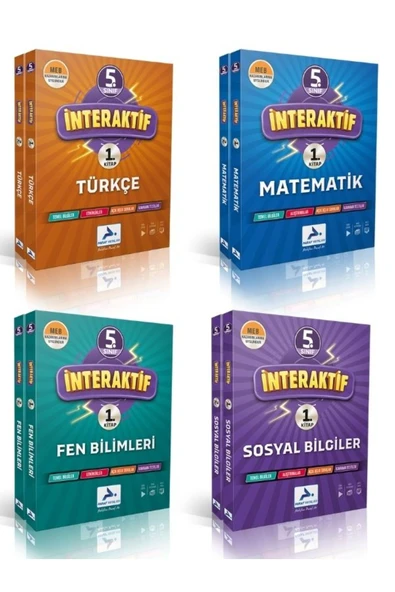 paraf yayınları PARAF 5.SINIF İNTERAKTİF ETKİNLİKLİ SORU BANKASI SETİ TÜRKÇE MATEMATİK FEN BİLİMLERİ SOSYAL BİLGİLER ürün görseli 1