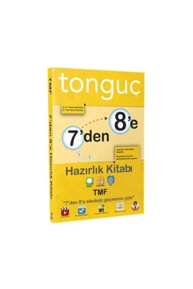 Tonguç Yayınları 8. Sınıf 7 Den 8 E Türkçe Matematik Fen Bilimleri Hazırlık Kitabı ürün görseli 1