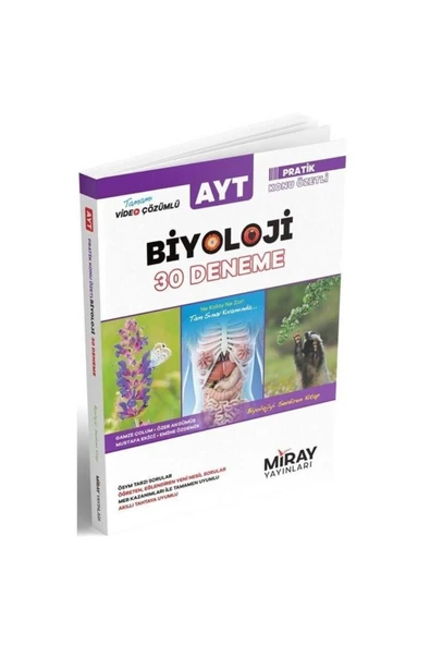Miray Yayınları Miray Ayt Biyoloji 30 Deneme ürün görseli 1