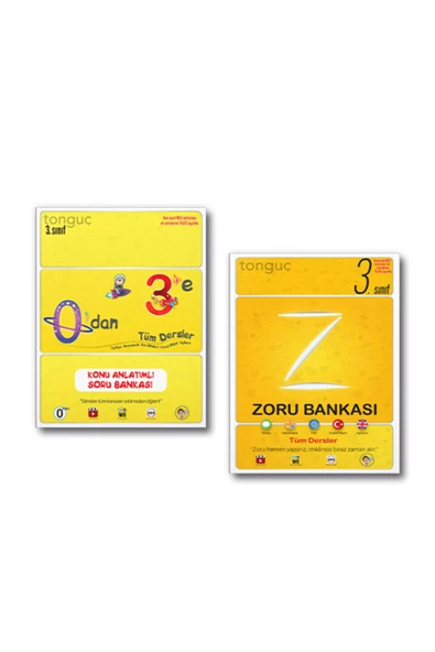 Tonguç Yayınları Tonguç 3. Sınıf Tüm Dersler Konu Anlatımlı Soru Zoru Bankası Set 2021 - 2022 ürün görseli 1