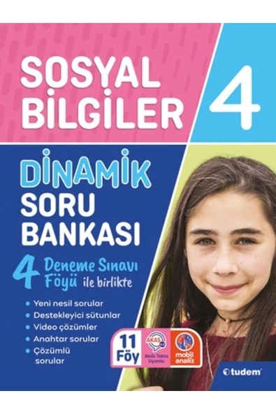 Tudem Yayınları TUDEM YAYINLARI 4.SINIF SOSYAL BİLGİLER DİNAMİK SORU BANKASI ürün görseli 1