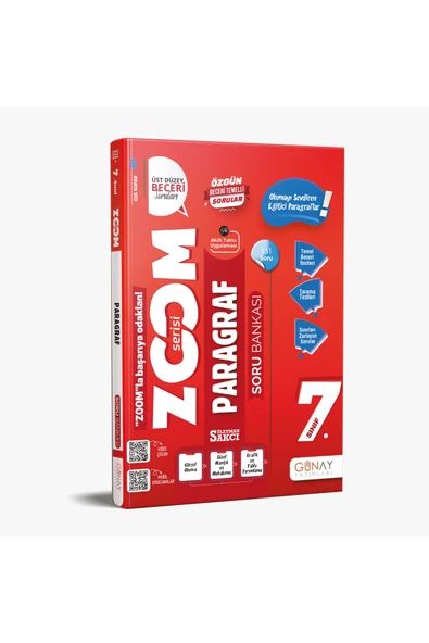 Günay Yayınları GÜNAY YAYINLARI 7. SINIF ZOOM PARAGRAF SORU BANKASI 2025-2026 ürün görseli 1