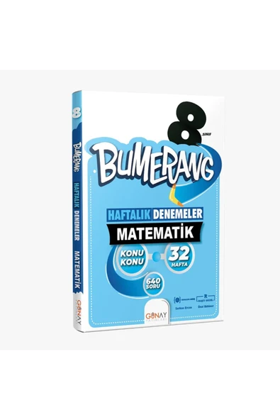 Günay Yayınları 8. Sınıf Bumerang 32 Haftalık Matematik Denemeleri - Günay Yayınları ürün görseli 1