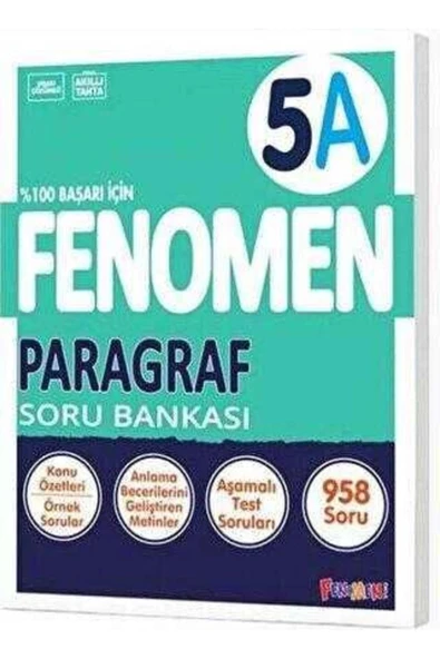 Fenomen Yayıncılık 5. Sınıf Paragraf A Soru Bankası ürün görseli 1