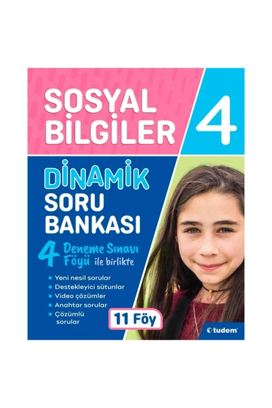 Tudem Eğitim Yayınevi Tudem Yayınları 4. Sınıf Sosyal Bilgiler Dinamik Soru Bankası ürün görseli 1