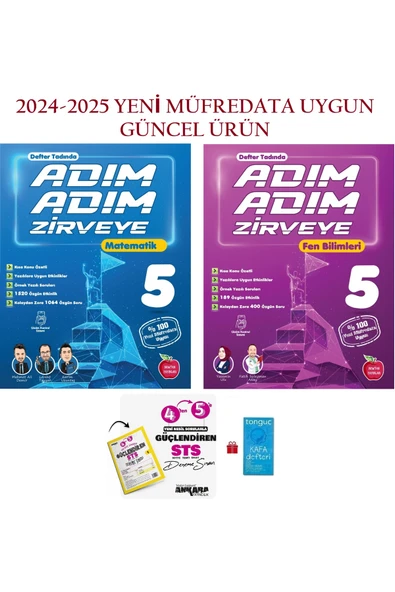 Newton Yayınları 5.Sınıf Adım Adım Etkinlikli Matematik ve Fen Bilimleri Konu Anlatımlı Soru Bankası Seti+Sts Deneme ürün görseli 1