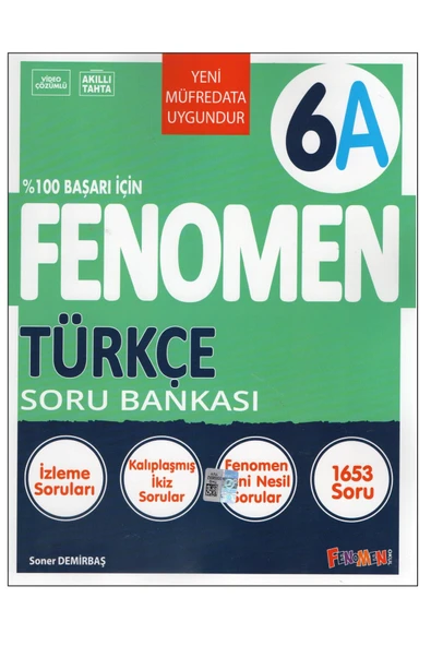 Fenomen Yayıncılık Fenomen 6. sınıf 6A Türkçe Soru Bankası ürün görseli 1
