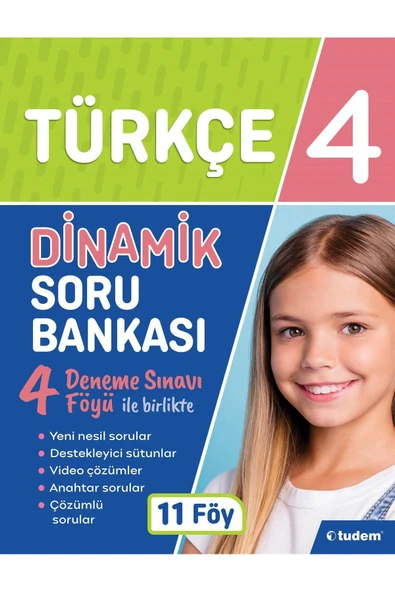 Tudem Eğitim Yayınevi 4.Sınıf Türkçe Dinamik Soru Bankası