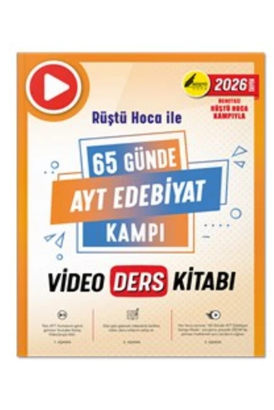 Rüştü Hoca 65 Günde AYT Edebiyat Video Ders Kitabı ürün görseli 1