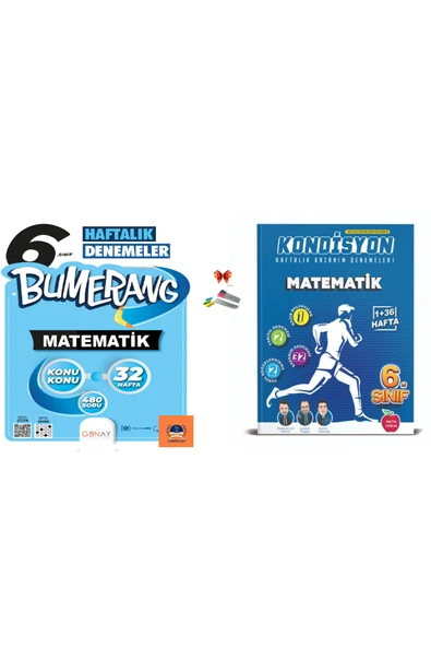 Newton 6.SINIF KONDİSYON + MATEMATİK DENEMESİ 37 HAFTA +Bumerang 32 Haftalık MATEMATİK Denemeleri ürün görseli 1