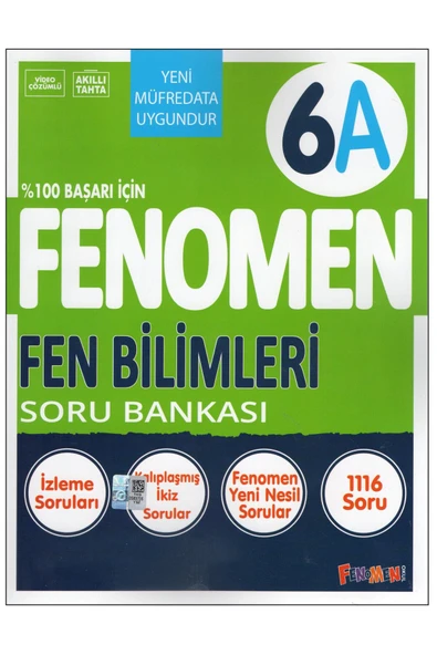 Fenomen Yayıncılık Fenomen 6.Sınıf 6A Fen Bilimleri Soru Bankası ürün görseli 1