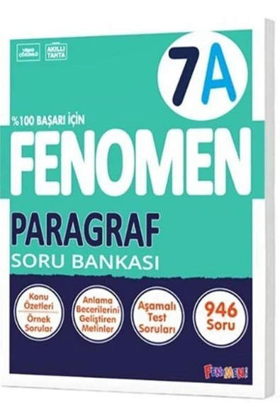 Fenomen Yayıncılık 7. Sınıf Paragraf Fenomen A Soru Bankası Fenomen Yayınları ürün görseli 1