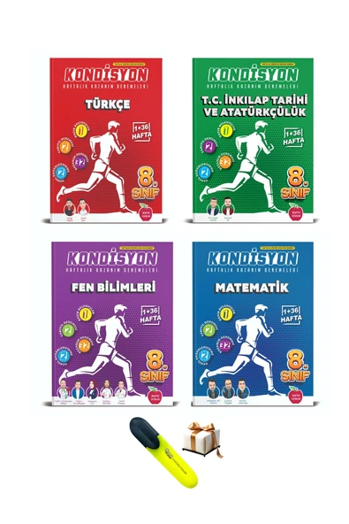 Newton Yayınları NEWTON 8. SINIF KONDİSYON DENEME SETİ + ( FOSFORLU KALEM ) ürün görseli 1