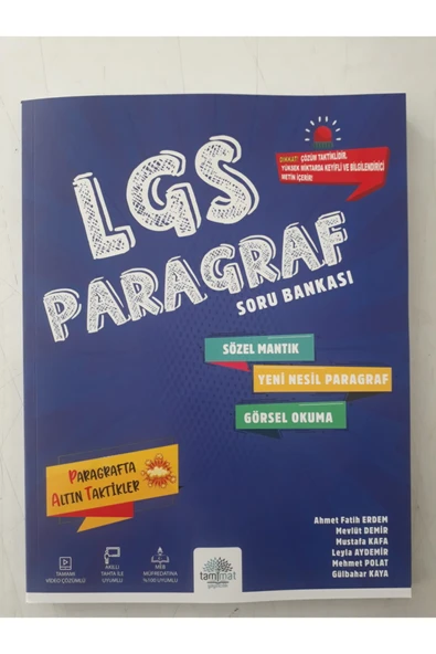 Tammat Yayınları Lgs Paragraf Soru Bankası ürün görseli 1