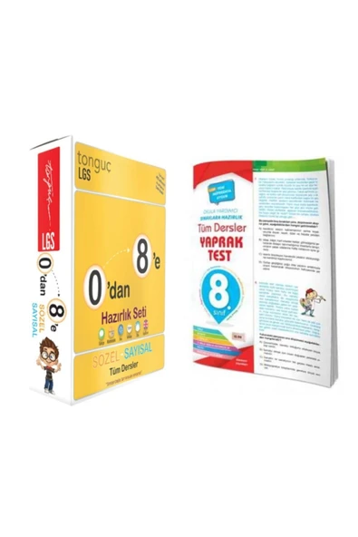 Tonguç Yayınları 0'dan 8'e Hazırlık Seti ürün görseli 1