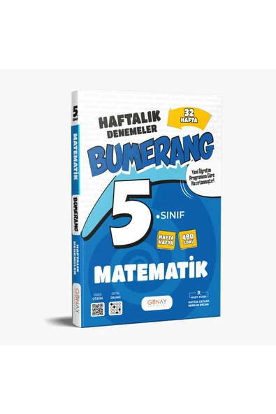 Günay Yayınları GÜNAY YAYINCILIK 5. SINIF BUMERANG MATEMATİK 32 HAFTALIK DENEMELER (GÜNCEL MÜFREDAT) - Resim 3
