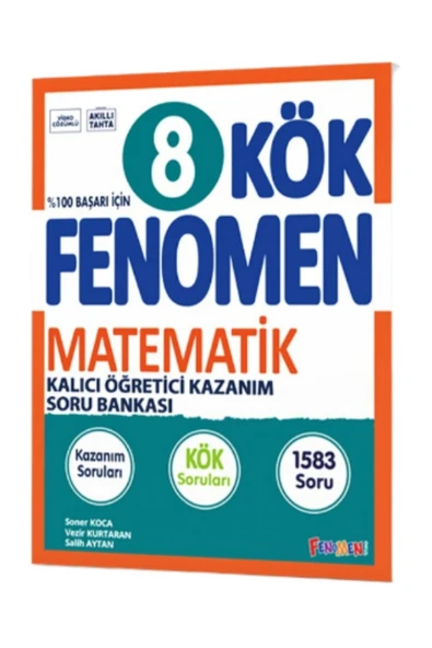 Fenomen Yayıncılık FENOMEN 8.SINIF KÖK MATEMATİK KALICI ÖĞRETİCİ KAZANIM SORU BANKASI ürün görseli 1