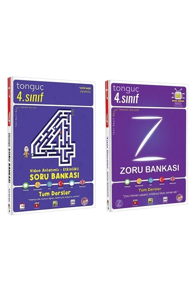 Tonguç Yayınları 4. Sınıf Tüm Dersler Video Anlatımlı Etkinlikli Soru Zoru Bankası ürün görseli 1