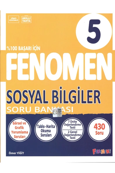 fenomen Okul 5 Sınıf Sosyal Bilgiler Soru Bankası ürün görseli 1