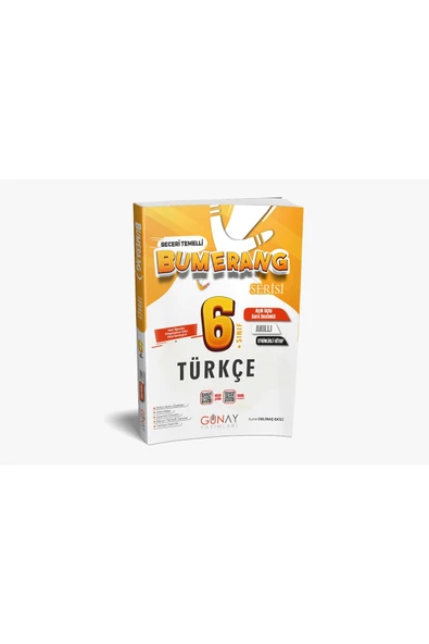 Günay Yayınları GÜNAY YAYINCILIK 6. SINIF BUMERANG TÜRKÇE ETKİNLİKLİ AKILLI KİTAP BECERİ TEMELLİ (GÜNCEL MÜFREDAT) ürün görseli 1