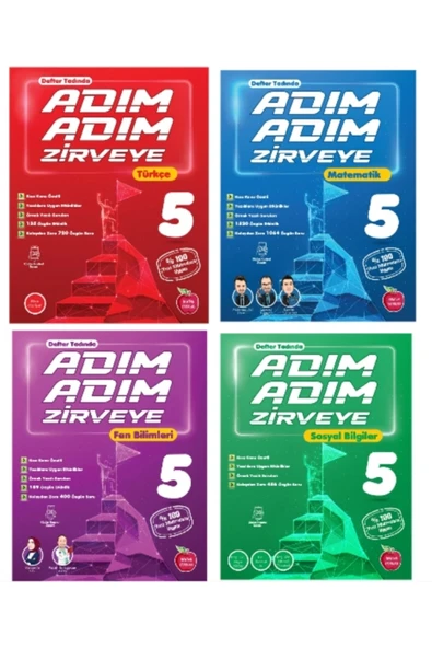 Newton Yayınları NEWTON YAYINLARI 5.SINIF TÜRKÇE + MATEMATİK + FEN + SOSYAL ADIM ADIM ETKİNLİKLİ KONU ANLATIMLI SORU ürün görseli 1