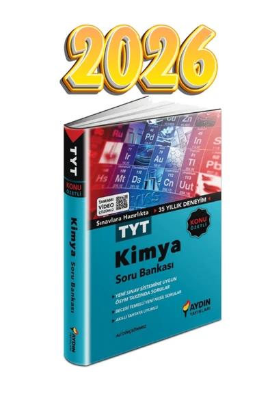 Aydın Yayınları TYT aydın kimya soru bankası 2026 güncel baskı ürün görseli 1