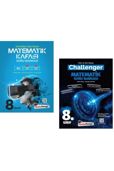 Kafa Dengi Yayınları Kafadengi 2025 8. Sınıf Lgs Matematik Kafası + Challenger Soru Seti 2 Kitap ürün görseli 1